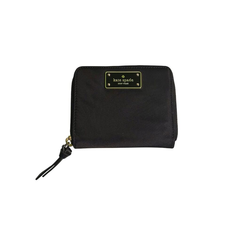 Kate Spade Darci Wilson Road Black Nylon Zipper Wallet - Compact & Functional